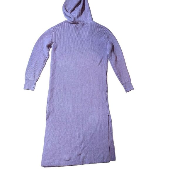 Free People Beach Claudia Sweater Knit Hooded Dress in Dusty Rose Sz S - Picture 9 of 11